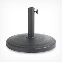 VonHaus 12Kg Round Parasol Base - Heavy Duty Concrete Umbrella Stand for Garden, Patio, Balcony and Outdoors