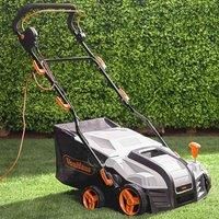 VonHaus 1800W 2 in 1 Scarifier / Garden Lawn Raker - 380mm Working Width