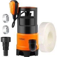 VonHaus Submersible Water Pump with 8m Hose (400W) - Drain Hot Tub, Pool, Pond