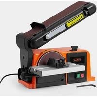 VonHaus Benchtop Belt & Disc Sander, 100mm x 915mm, with Cast Iron Base and Integrated Dust Port