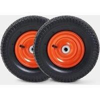 VonHaus Pneumatic Wheels 13” Pack of 2, Spare Replacement Universal Tyre Set for Wheelbarrows, Garden Carts, Sack/Hand Trucks, Trolleys, Utility Wagons, Puncture Proof Heavy Duty Tires, Easy Install