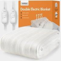 Double Heated Under Blanket – Secure Corner Ties With Dual Controllers