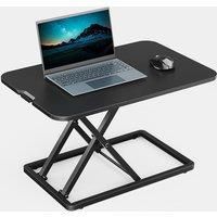 VonHaus Ultra-Slim Sit-Stand Desk Converter, Height Adjustable Stand Computer De