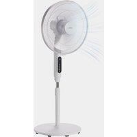 VonHaus 16" Pedestal Fan with Remote Control | Black | Tall Electric Oscillating Cooling Fan | 3 Speed Settings, Adjustable Height, Freestanding, Carry Handle | Perfect for Offices, Homes & Bedrooms
