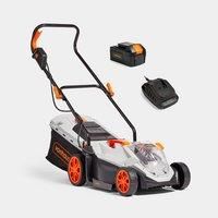 VonHaus Cordless Lawnmower 40V – Electric Lawn Mower – 30L Collection Box, 5 Cutting Heights, 33cm Cutting Width, 5 Height Settings, Mulching Feature, Foldable Body, Battery & Charger Included