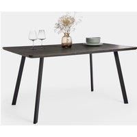 Dining Table 6 Seater Kitchen Dinner Dark Wood Effect Rectangular Spinningfield