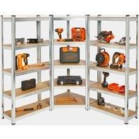 5-Tier Garage Shelving for Corner Storage Units - 1.5m Workshop Shelving Units