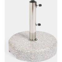 VonHaus Parasol Base 25kg – Round Granite Umbrella Stand for Garden, Patio