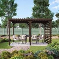 Rutland County Garden Furniture Ltd Shade Pergola - Wood - L420 x W420 x H270 cm - Rustic Brown