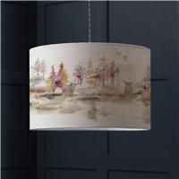 Voyage Maison Caledonian Forest Eva 30X21cm Lampshade Linen Red 25cm H x 40cm W x 40cm