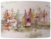 Voyage Maison Caledonian Forest Eva 30X21cm Lampshade Linen Red 21cm H x 30cm W x 30cm