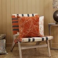 Voyage Maison Taro Embroidered Velvet Feather Filled Cushion 50cm x 50cm Sunset