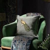 Voyage Maison Mayura Mayura Animal Oxford Cushion Feathers Square Scatter Cushion Cushion With Filling 55.0 H x 55.0 W x 15.0 D cm
