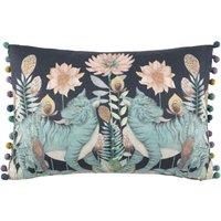 Voyage Maison Baghdev Feather Boudoir Filled Cushion 40cm x 60cm Midnight