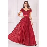 Bardot Pleated Skirt Maxi