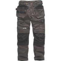 Scruffs Trade Stretch Work Trousers Grey and Black 38" W 32" L (935GX)