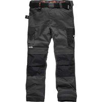 Scruffs 28 - 40" Graphite PRO FLEX HEAVY DUTY Slim Fit Flexible Trousers & Belt