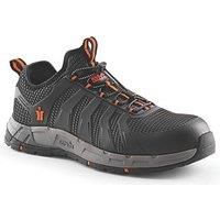 Scruffs Argon Metal Free Safety Slip On Trainers Black / Grey Size 8 (243KV)