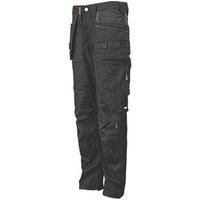 Scruffs Trade Flex Holster Womens Work Trousers Black Size 8 30" L (944KY)