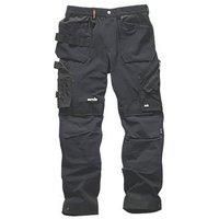 Scruffs Pro Flex Plus Work Trousers Black 30" W 34" L (691KV)