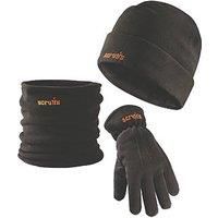 Scruffs Winter Essentials Beanie Hat Snood Neck Warmer & Gloves Tracked Delivery