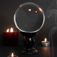 Something Different Large Clear Crystal Ball On Stand, Clear