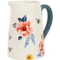 Ceramic Jug Jugs China Floral Flower Bee Seashell Mum Juice Milk Pitcher Gift