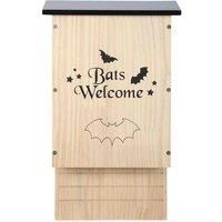 Eco-Friendly Wooden Bat House | Timber Bat Shelter, Garden Bat Roost, Natural Wood Bat Habitat | Bat Nesting Box for Eco-conscious Wildlife Enthusiasts