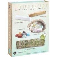 Divine Energy Smudge & Stone Wellness Kit: Holistic Spiritual Well-Being Set - Complete Toolkit for Balance and Tranquility