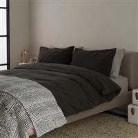 Habitat Washed Charcoal Stonewashed Bedding Set  Superking