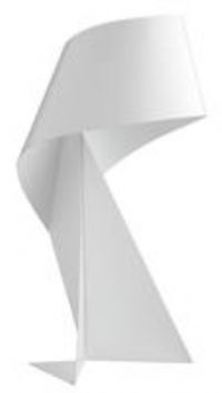 Habitat Ribbon Mini Metal Table Lamp  White