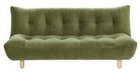 Habitat Kota 3 Seater Velvet Clic Clac Sofa - Green