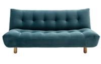 Habitat Kota 3 Seater Velvet Sofa Bed - Teal