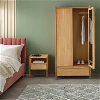 Habitat Derwent 2 Door Oak Wardrobe