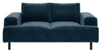 Habitat Julien 2 Seater Velvet Sofa  Navy