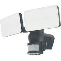 4lite Outdoor Security LED Light with PIR Sensor IP54 46w 3719lm Black