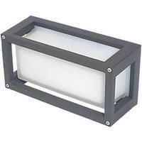 LED Wall Light Surface Brick Lamp Outdoor Cool White 302 lm Garden IP54 7W 230V