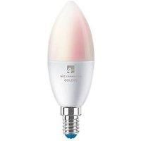 4lite ES Candle RGB & White LED Smart Light Bulb 4.9W 470lm 2 Pack (595GR)