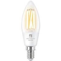 4Lite Smart Connected By Wiz C37 E14 Filament Bulb Clear Twin Pack