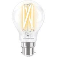 4lite Wiz Connected Smart A60 B22 Filament Bulb Clear - Twin Pack, Clear