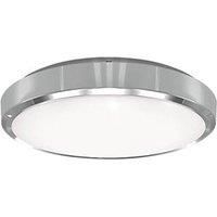 Wall Light Ceiling Indoor Maintained Emergency Round LED Chrome 18W 1847Lm