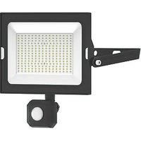4lite Advantage Outdoor LED Floodlight With PIR Sensor Black 50W 4250lm (315KK)