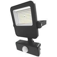 4lite Outdoor LED Floodlight with PIR Sensor Black 20W 2100lm (983KK)