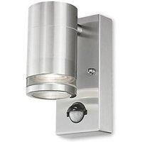 4lite Marinus Outdoor IP44 Wall Light With PIR Sensor Stainless Steel (427RR)