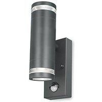 4lite Marinus Outdoor IP44 Up/Down Wall Light With PIR Sensor Anthracite (404RR)