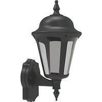 4lite Outdoor LED Outdoor Wall Lantern Black 8W 546lm (241RR)