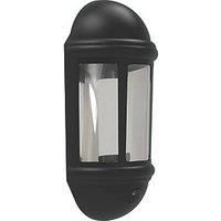 Outdoor LED Wall Lantern PIR Motion Sensor Black Modern Garden Patio 8W 3000 K