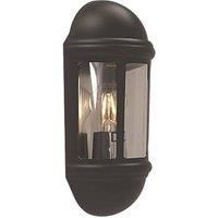 4lite WiZ Outdoor E27 Half Wall Lantern Black (152GR)