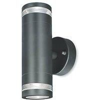 4lite WiZ Marinus Outdoor LED Bi-Directional Wall Light Anthracite Grey 10W 350lm (823GC)