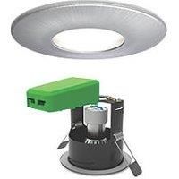 4lite Fixed Fire Rated LED Smart Downlight Brushed Chrome 5W 440lm 6 Pack (788GR)